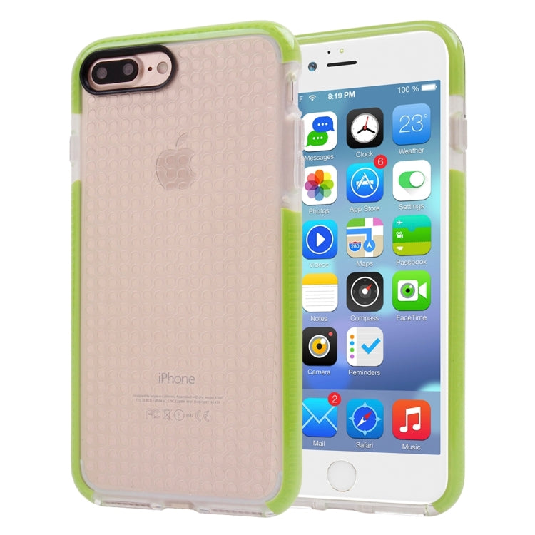 For iPhone 8 Plus & 7 Plus   Dumbbell Texture Transparent TPU Protective Case