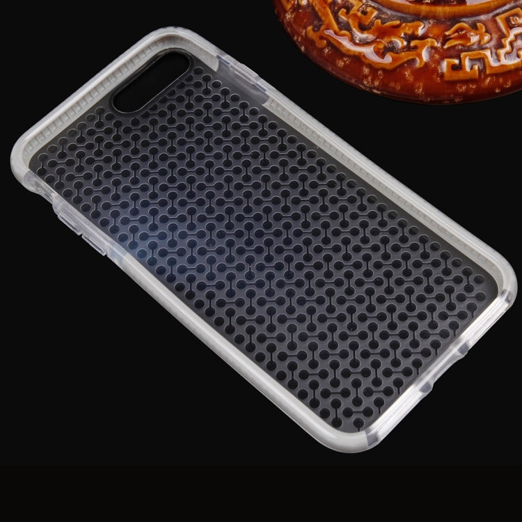 For iPhone 8 Plus & 7 Plus   Dumbbell Texture Transparent TPU Protective Case
