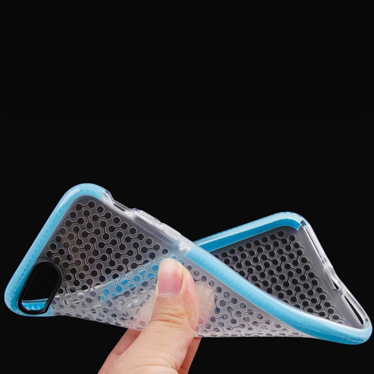 For iPhone 8 Plus & 7 Plus   Dumbbell Texture Transparent TPU Protective Case