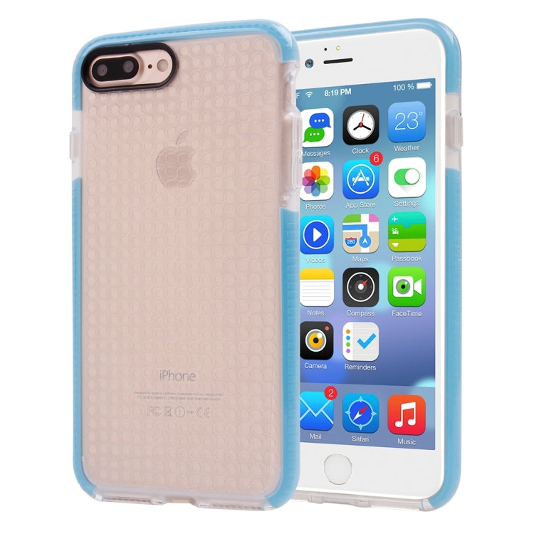 For iPhone 8 Plus & 7 Plus   Dumbbell Texture Transparent TPU Protective Case