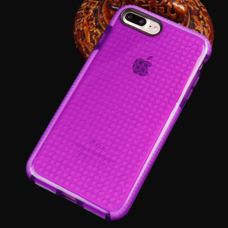 For iPhone 8 Plus & 7 Plus   Dumbbell Texture Transparent TPU Protective Case