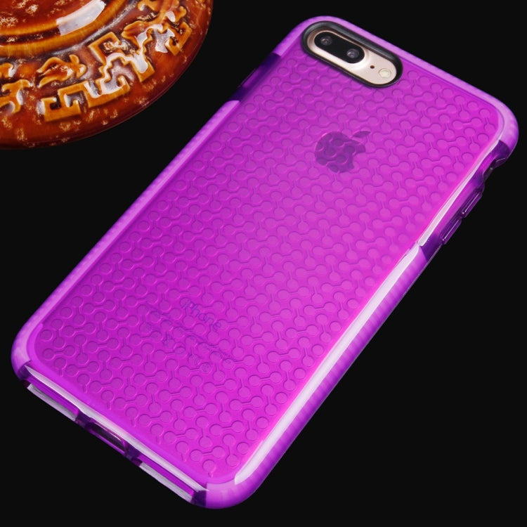 For iPhone 8 Plus & 7 Plus   Dumbbell Texture Transparent TPU Protective Case