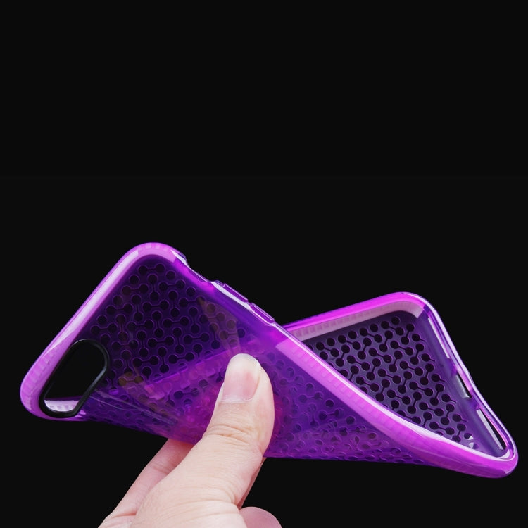 For iPhone 8 Plus & 7 Plus   Dumbbell Texture Transparent TPU Protective Case