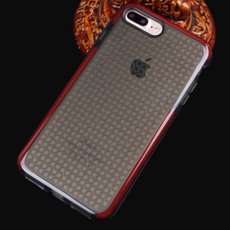For iPhone 8 Plus & 7 Plus   Dumbbell Texture Transparent TPU Protective Case