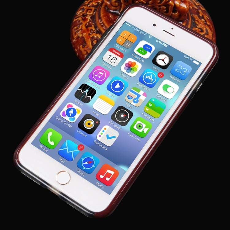 For iPhone 8 Plus & 7 Plus   Dumbbell Texture Transparent TPU Protective Case