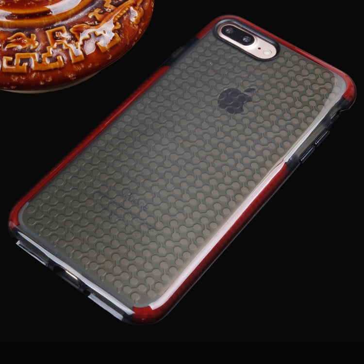For iPhone 8 Plus & 7 Plus   Dumbbell Texture Transparent TPU Protective Case