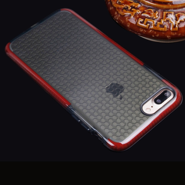 For iPhone 8 Plus & 7 Plus   Dumbbell Texture Transparent TPU Protective Case
