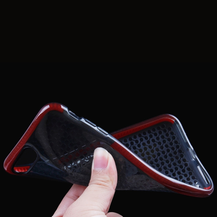 For iPhone 8 Plus & 7 Plus   Dumbbell Texture Transparent TPU Protective Case