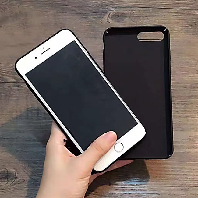 For iPhone 8 Plus & 7 Plus   3D Baby Pattern Full Coverage Frosted Hard Protective Back Cover Case with Tassels Pandent (Black)