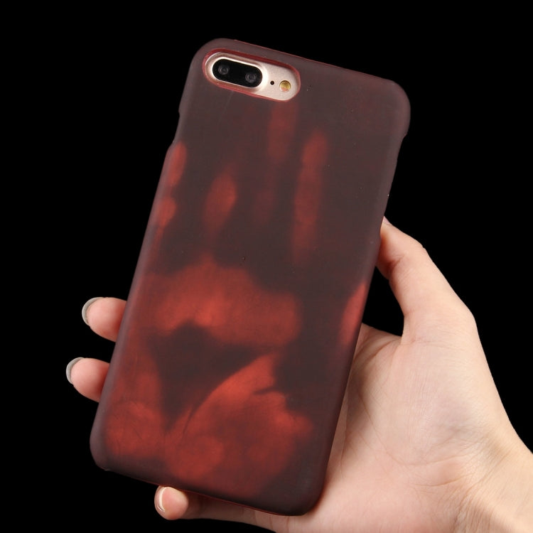 For iPhone 8 Plus & 7 Plus  Heat Sensitive Phone Case Silicone  Protective Case Back Cover