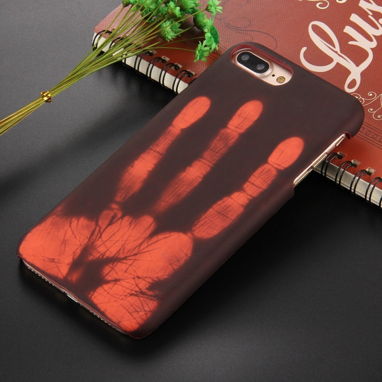 For iPhone 8 Plus & 7 Plus  Heat Sensitive Phone Case Silicone  Protective Case Back Cover