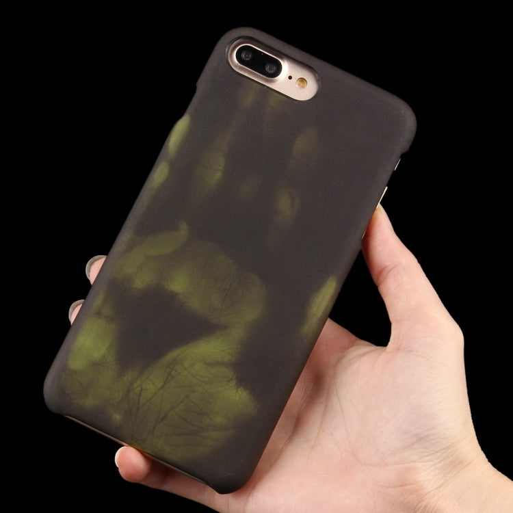 For iPhone 8 Plus & 7 Plus  Heat Sensitive Phone Case Silicone  Protective Case Back Cover