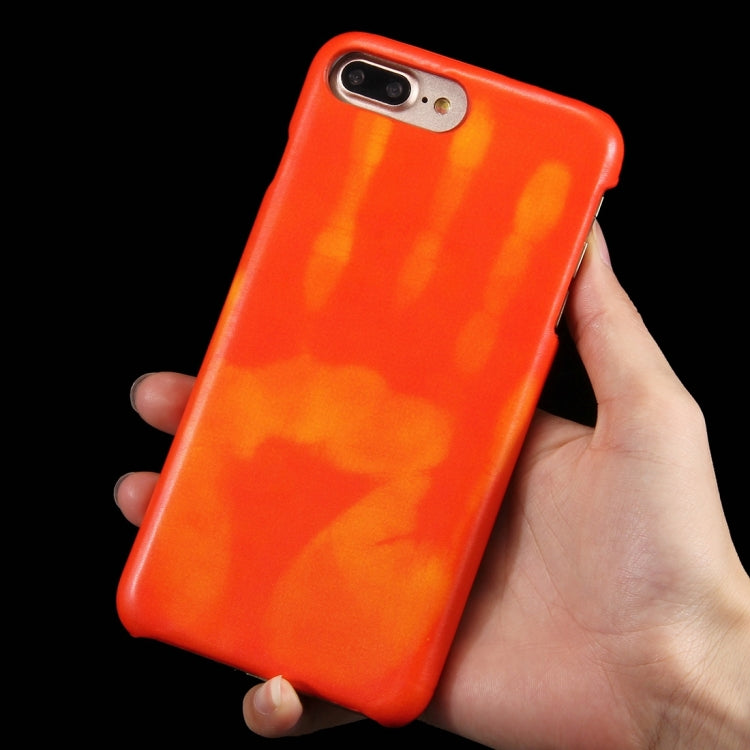 For iPhone 8 Plus & 7 Plus  Heat Sensitive Phone Case Silicone  Protective Case Back Cover