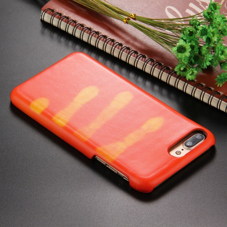 For iPhone 8 Plus & 7 Plus  Heat Sensitive Phone Case Silicone  Protective Case Back Cover