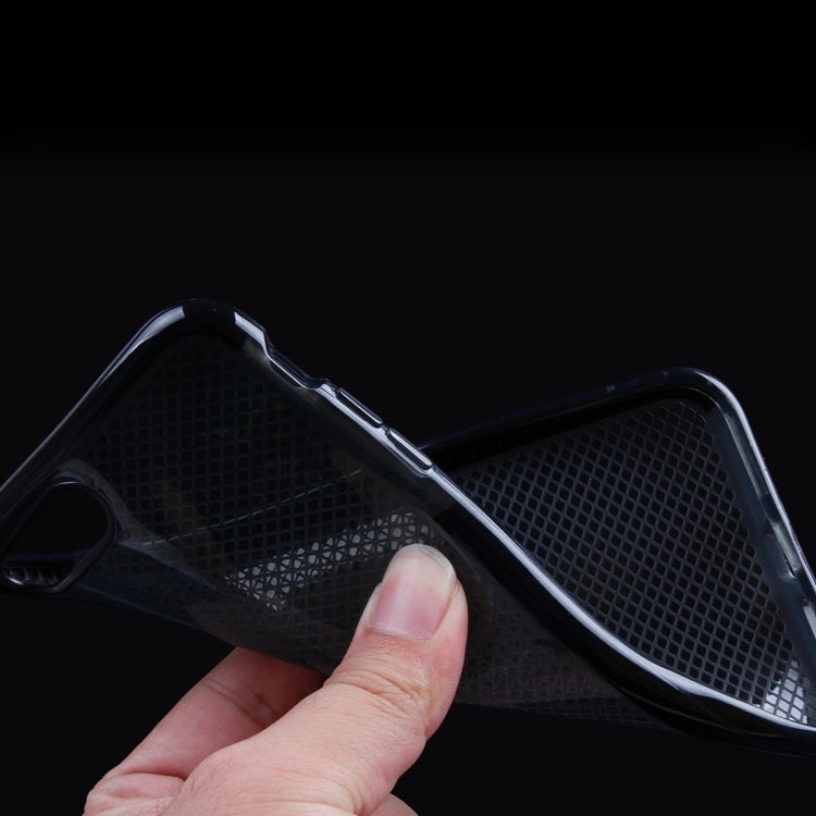 For iPhone 8 Plus & 7 Plus   Plaid Texture Transparent TPU Protective Case