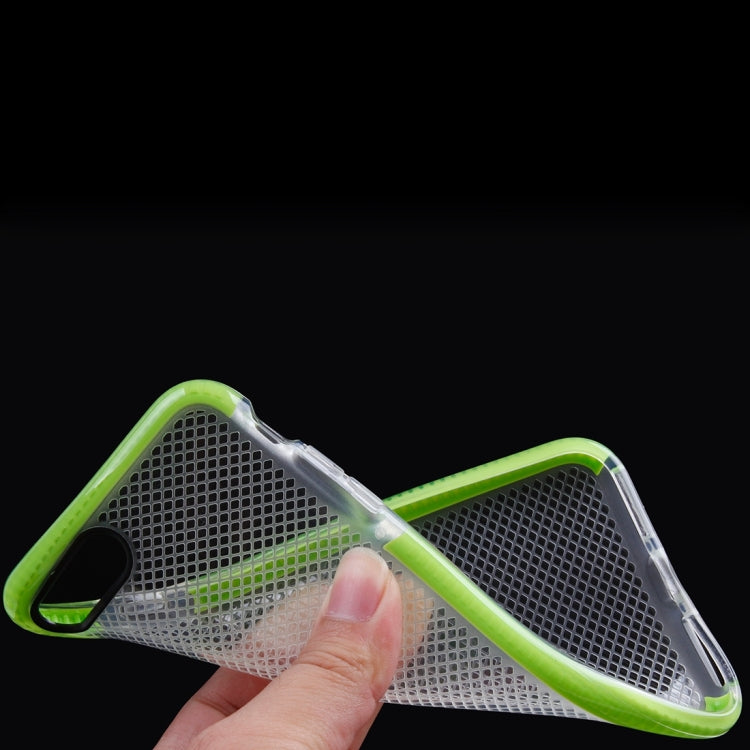 For iPhone 8 Plus & 7 Plus   Plaid Texture Transparent TPU Protective Case