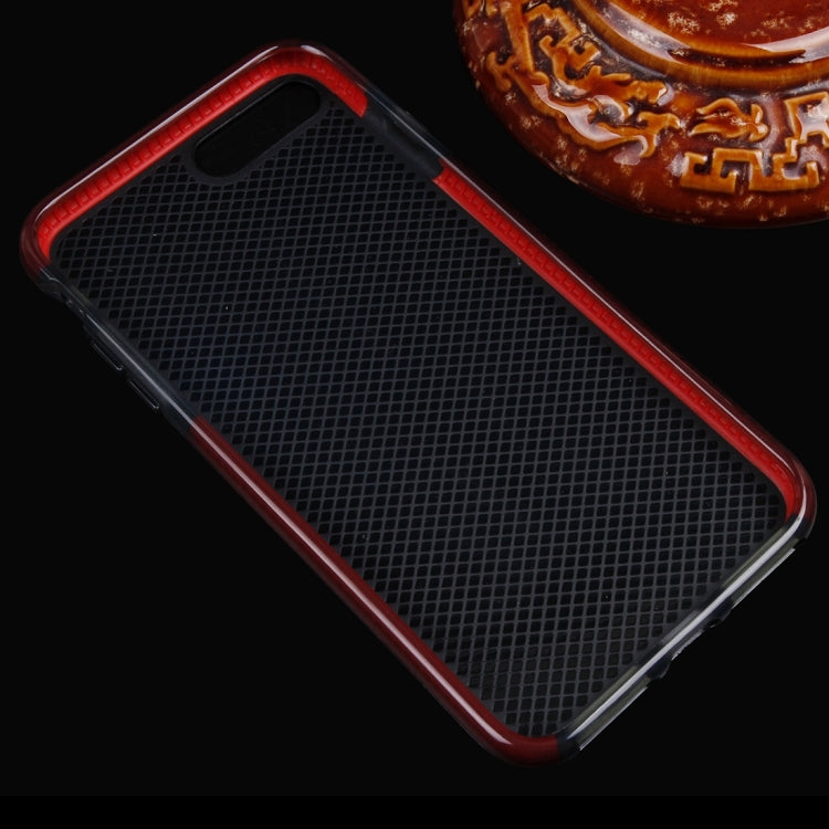 For iPhone 8 Plus & 7 Plus   Plaid Texture Transparent TPU Protective Case