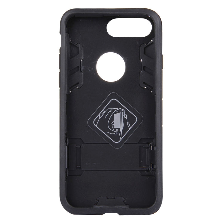For iPhone 8 Plus & 7 Plus   Separable TPU + PC Combination Case with Holder