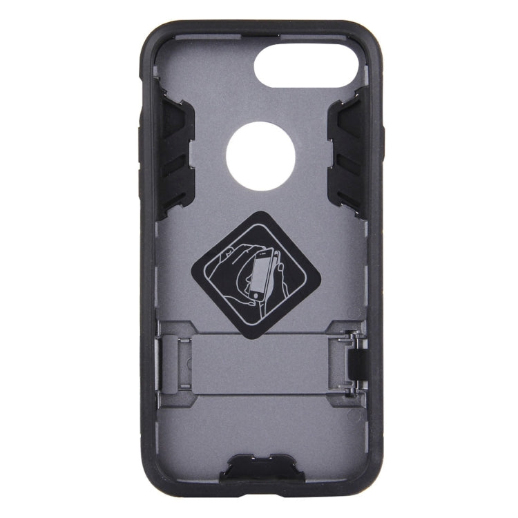 For iPhone 8 Plus & 7 Plus   Separable TPU + PC Combination Case with Holder