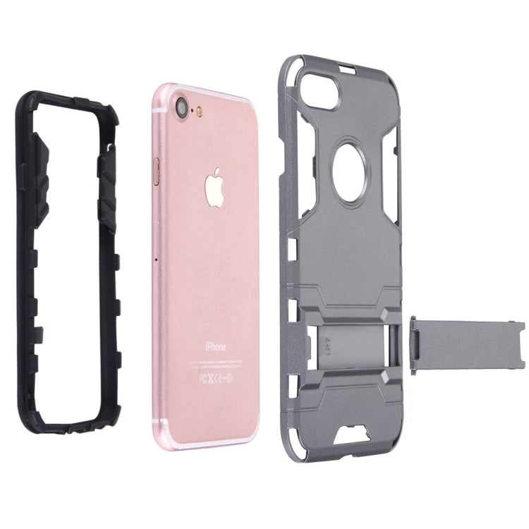 For iPhone 8 Plus & 7 Plus   Separable TPU + PC Combination Case with Holder