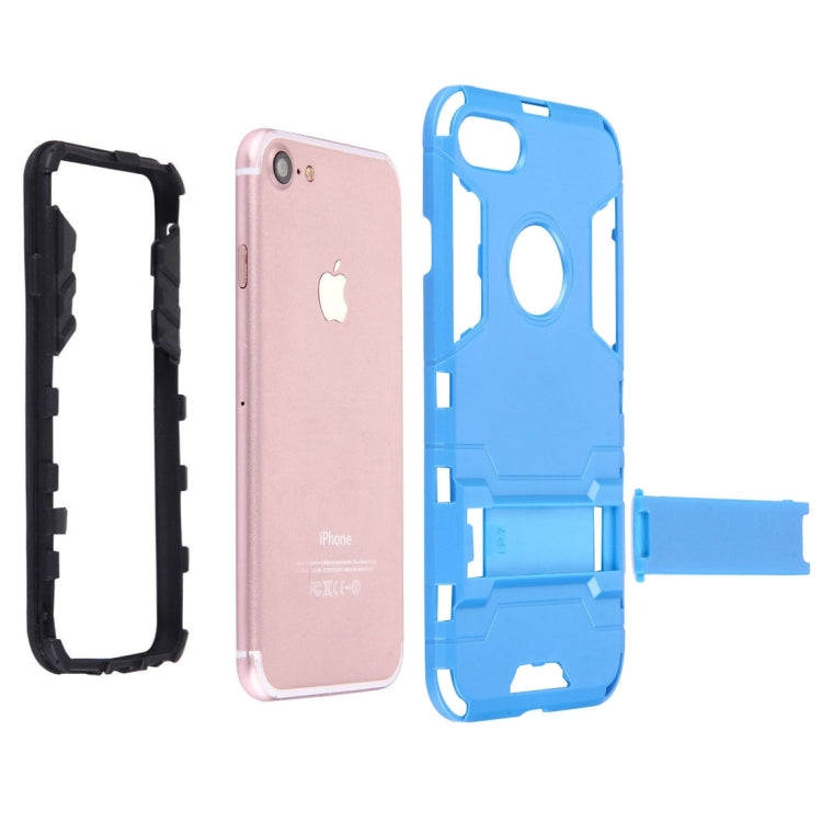 For iPhone 8 Plus & 7 Plus   Separable TPU + PC Combination Case with Holder