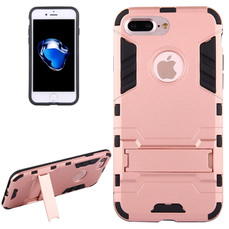 For iPhone 8 Plus & 7 Plus   Separable TPU + PC Combination Case with Holder