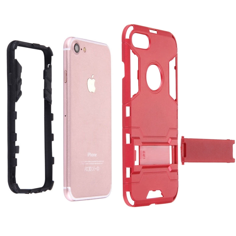 For iPhone 8 Plus & 7 Plus   Separable TPU + PC Combination Case with Holder