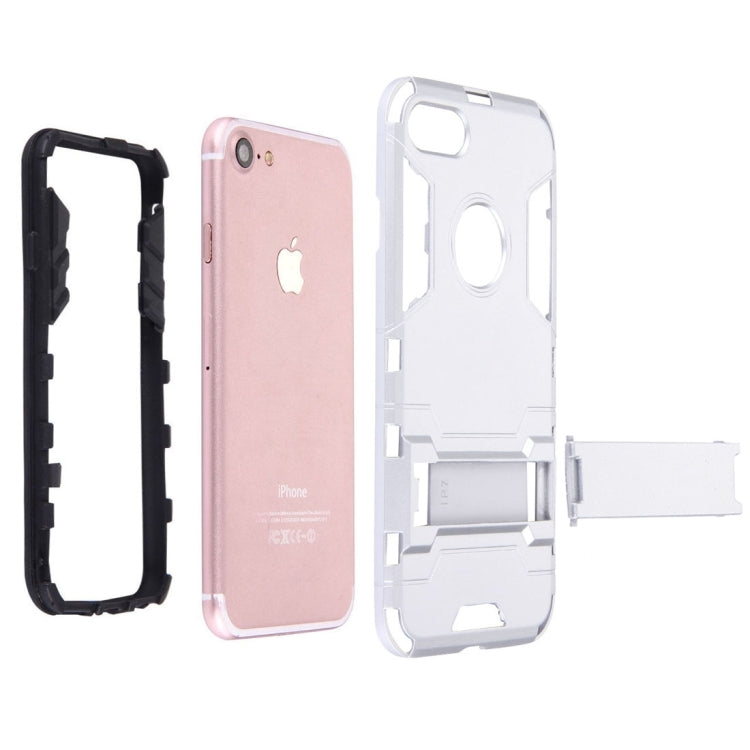 For iPhone 8 Plus & 7 Plus   Separable TPU + PC Combination Case with Holder