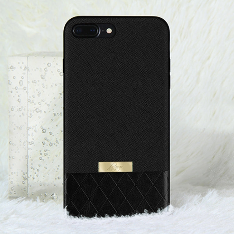 DZGOGO LAVA Series for iPhone 7 Plus Cross Texture Shockproof Protective Back Cover Case
