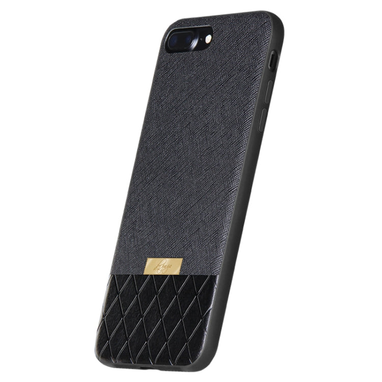 DZGOGO LAVA Series for iPhone 7 Plus Cross Texture Shockproof Protective Back Cover Case