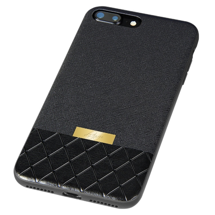 DZGOGO LAVA Series for iPhone 7 Plus Cross Texture Shockproof Protective Back Cover Case