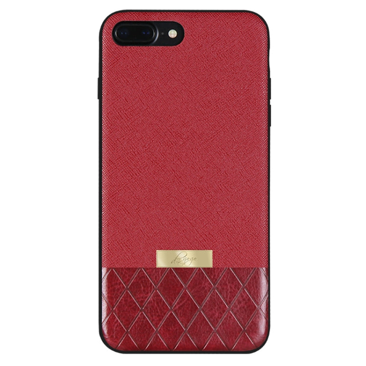 DZGOGO LAVA Series for iPhone 7 Plus Cross Texture Shockproof Protective Back Cover Case