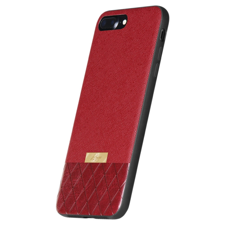 DZGOGO LAVA Series for iPhone 7 Plus Cross Texture Shockproof Protective Back Cover Case