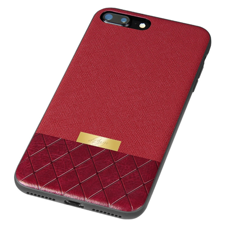 DZGOGO LAVA Series for iPhone 7 Plus Cross Texture Shockproof Protective Back Cover Case