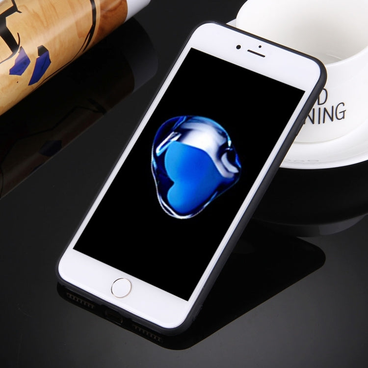 For iPhone 8 Plus & 7 Plus   Solid Color TPU Protective Case with Round Hole