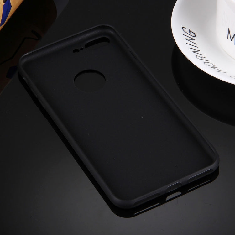 For iPhone 8 Plus & 7 Plus   Solid Color TPU Protective Case with Round Hole