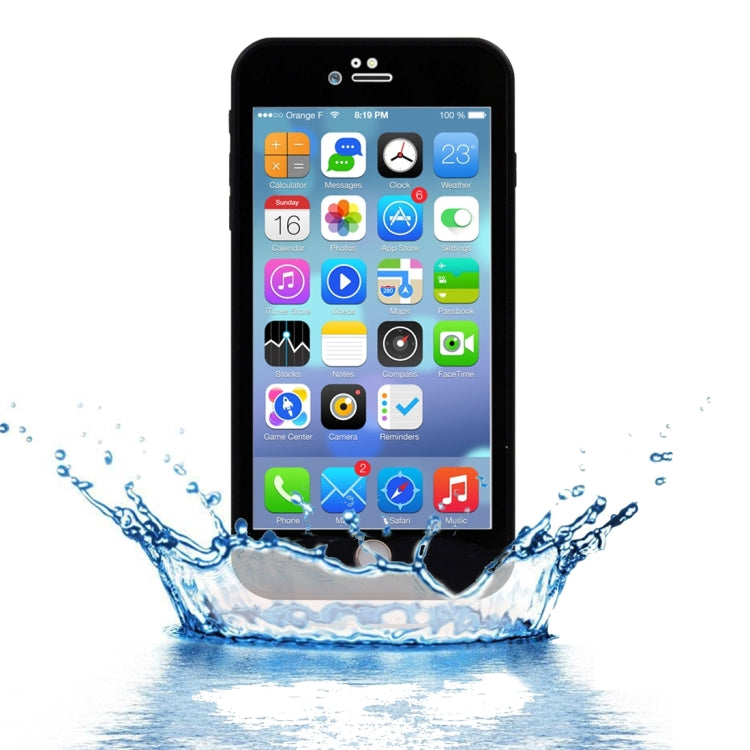 For iPhone 8 Plus & 7 Plus   Tridimensional Diamond Pattern Life Waterproof TPU + PC Protective Case