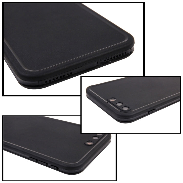 For iPhone 8 Plus & 7 Plus   Tridimensional Diamond Pattern Life Waterproof TPU + PC Protective Case