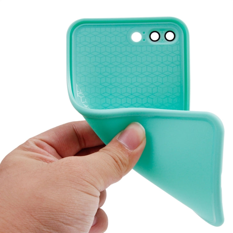 For iPhone 8 Plus & 7 Plus   Tridimensional Diamond Pattern Life Waterproof TPU + PC Protective Case