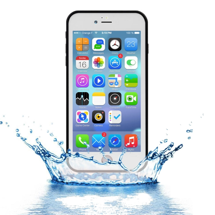 For iPhone 8 Plus & 7 Plus   Tridimensional Diamond Pattern Life Waterproof TPU + PC Protective Case