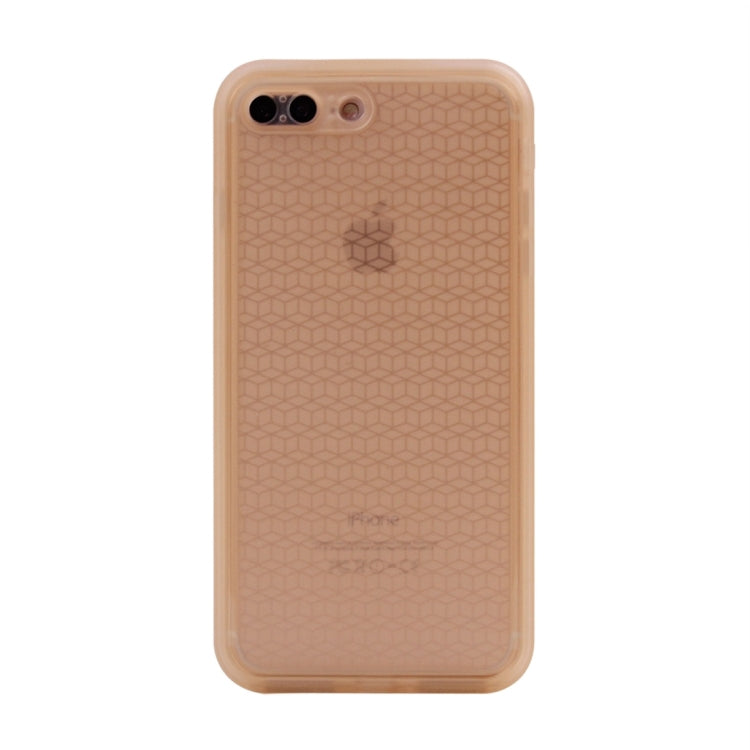 For iPhone 8 Plus & 7 Plus   Tridimensional Diamond Pattern Life Waterproof TPU + PC Protective Case