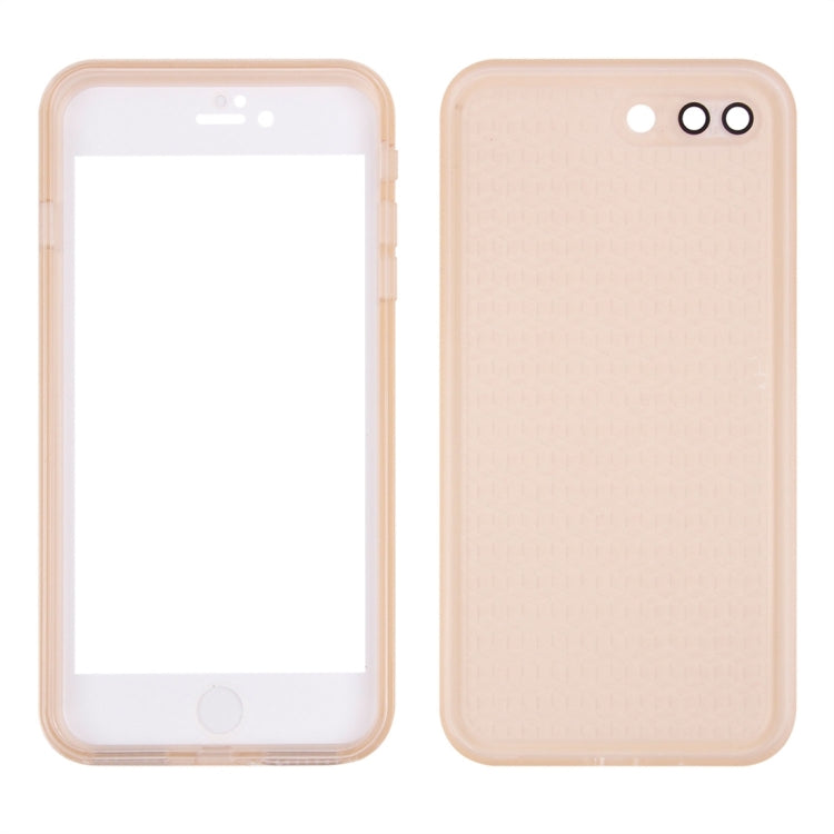 For iPhone 8 Plus & 7 Plus   Tridimensional Diamond Pattern Life Waterproof TPU + PC Protective Case