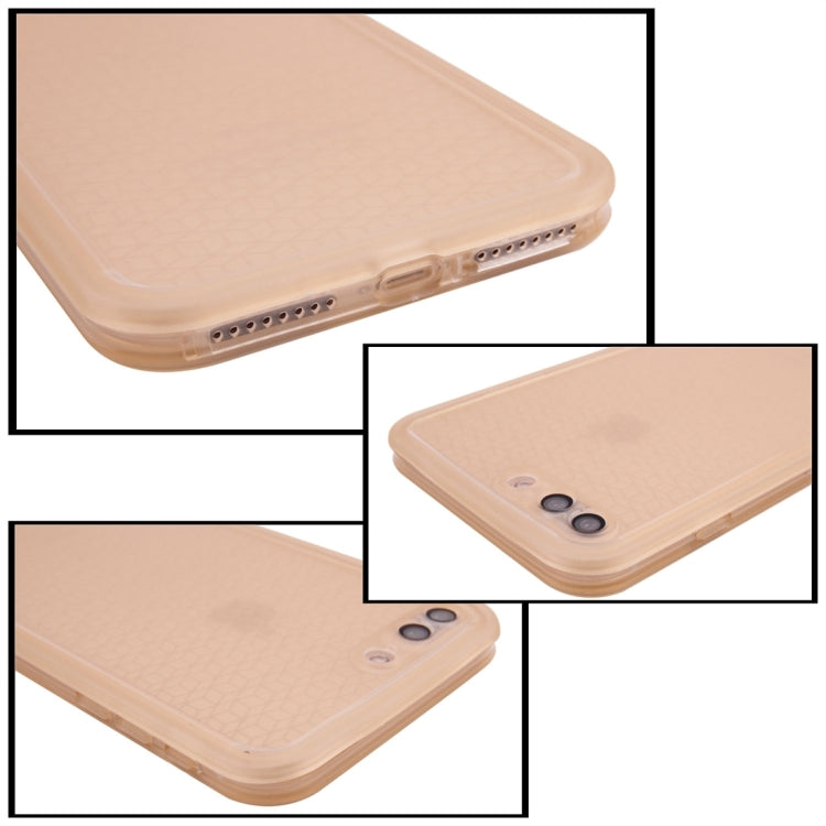 For iPhone 8 Plus & 7 Plus   Tridimensional Diamond Pattern Life Waterproof TPU + PC Protective Case
