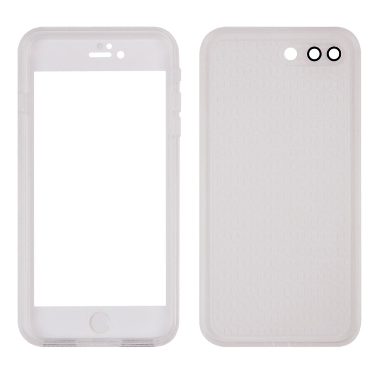 For iPhone 8 Plus & 7 Plus   Tridimensional Diamond Pattern Life Waterproof TPU + PC Protective Case
