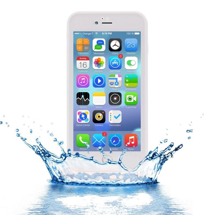 For iPhone 8 Plus & 7 Plus   Tridimensional Diamond Pattern Life Waterproof TPU + PC Protective Case