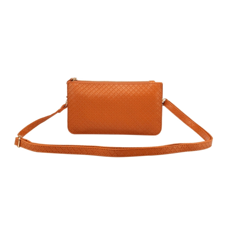 Universal Plaid Texture Horizontal Style PU Leather Shoulder Carrying Bag & Lanyard for iPhone, Samsung, Galaxy Note 8, HTC, Sony, Lenovo, Huawei, Xiaomi and other 6.4 inch Below Smartphones