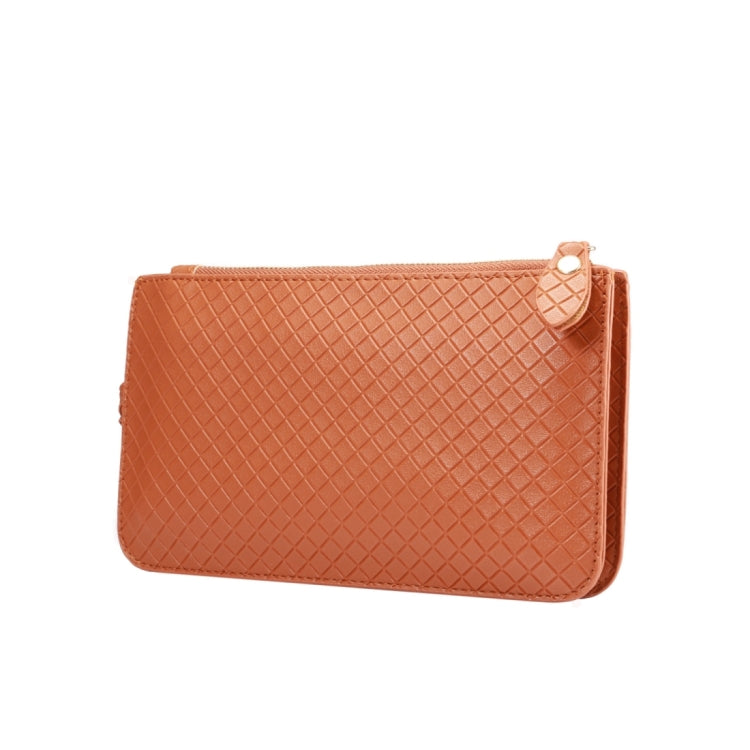 Universal Plaid Texture Horizontal Style PU Leather Shoulder Carrying Bag & Lanyard for iPhone, Samsung, Galaxy Note 8, HTC, Sony, Lenovo, Huawei, Xiaomi and other 6.4 inch Below Smartphones