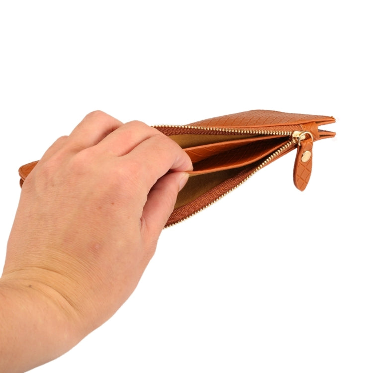 Universal Plaid Texture Horizontal Style PU Leather Shoulder Carrying Bag & Lanyard for iPhone, Samsung, Galaxy Note 8, HTC, Sony, Lenovo, Huawei, Xiaomi and other 6.4 inch Below Smartphones