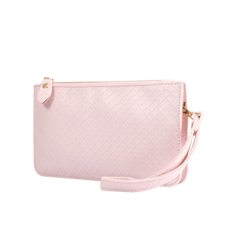 Universal Plaid Texture Horizontal Style PU Leather Shoulder Carrying Bag & Lanyard for iPhone, Samsung, Galaxy Note 8, HTC, Sony, Lenovo, Huawei, Xiaomi and other 6.4 inch Below Smartphones