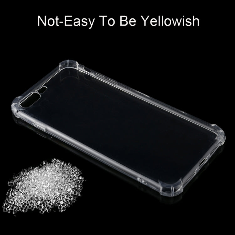 For iPhone 8 Plus & 7 Plus   Shock-resistant Cushion TPU Protective Case(Transparent)